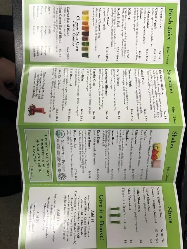 Nature&apos;s Food Market and Juice Bar
