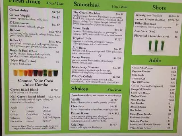Nature&apos;s Food Market and Juice Bar