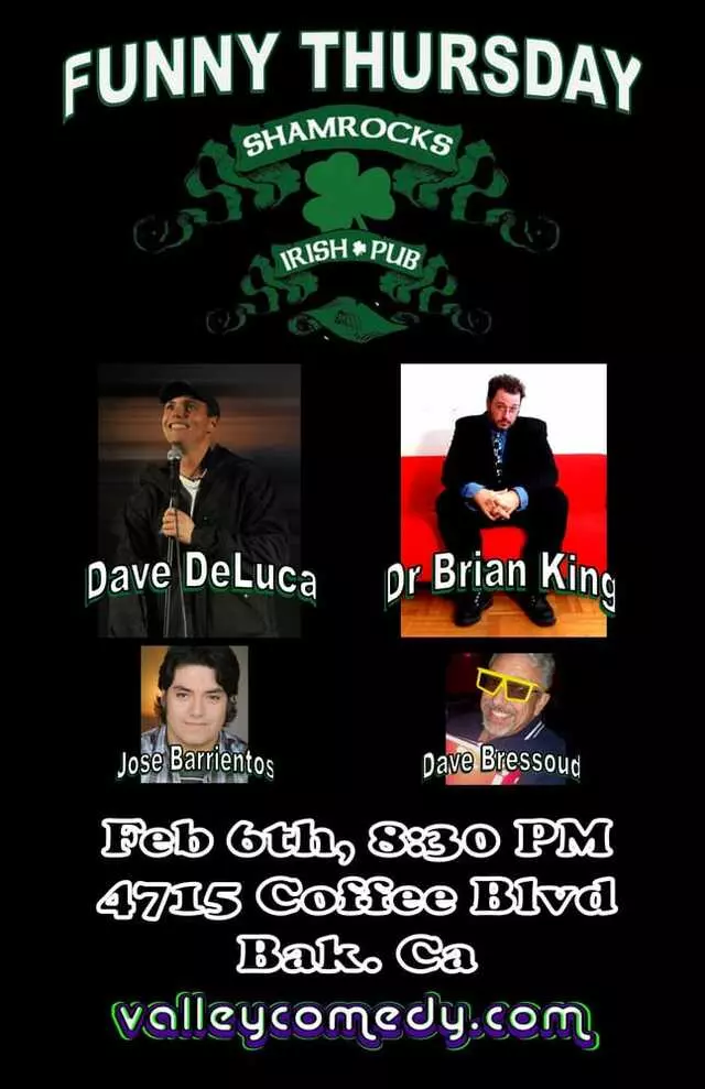 Funny Thursday at Shamrocks Irish Pub